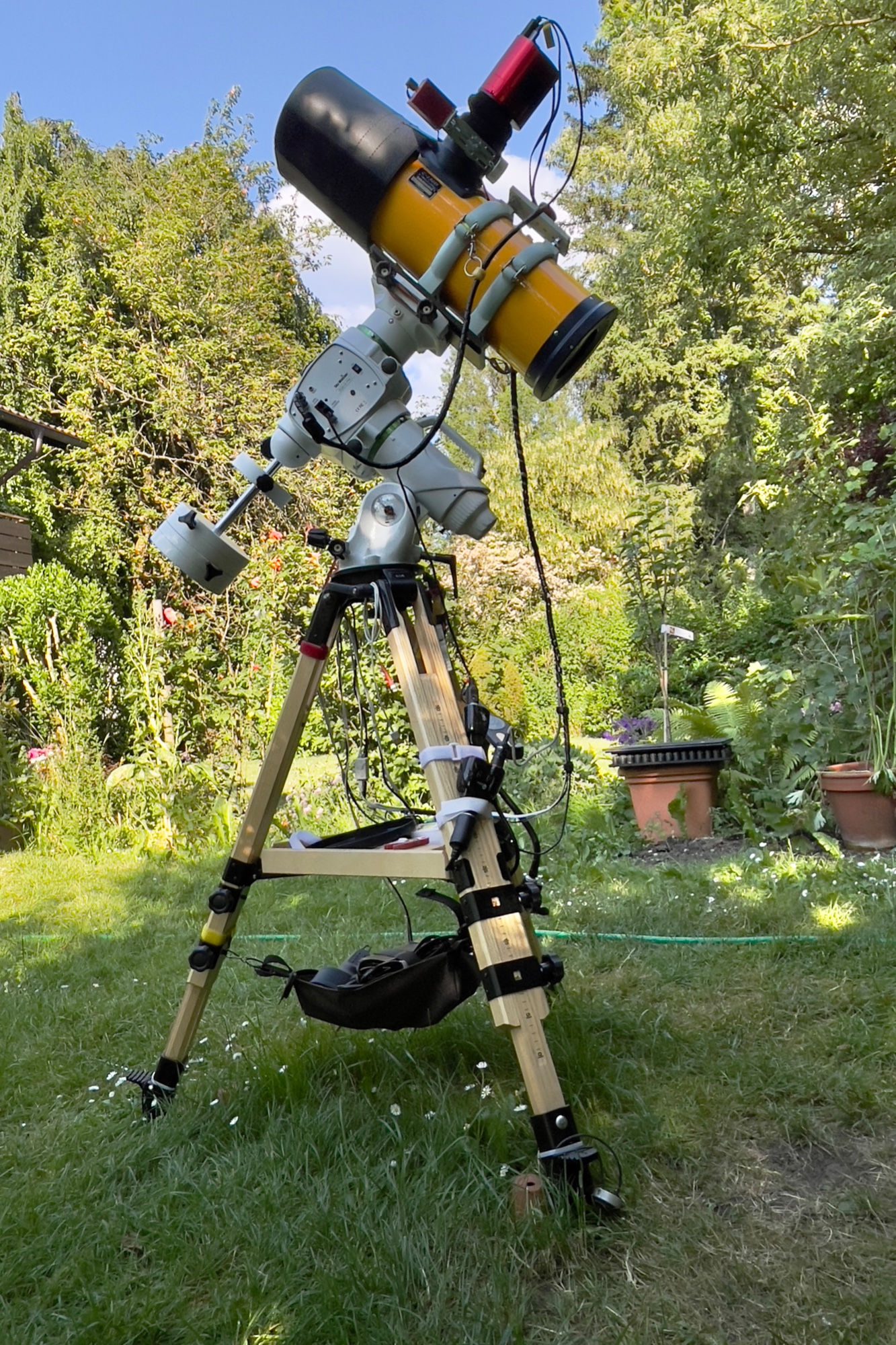 Setup meiner Astrofotografie im Garten