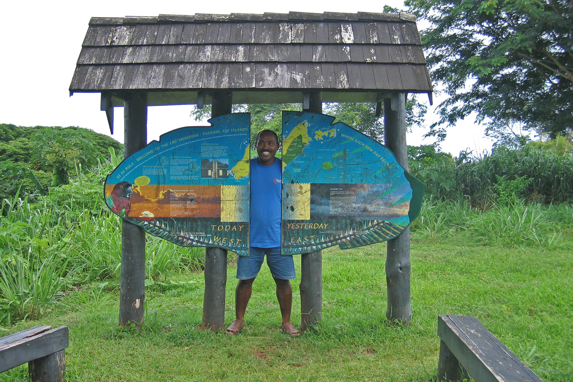 on the date line, Taveuni Island