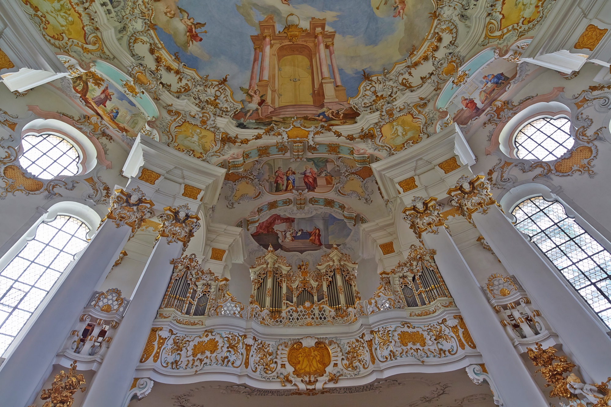 pilgrimage church Wieskirche, organ and heavens gate