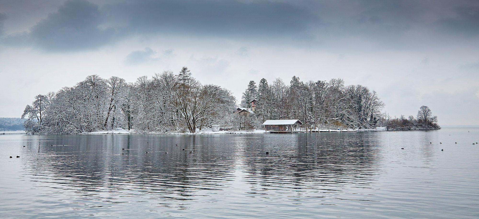 Rose Island in lake Starnberg